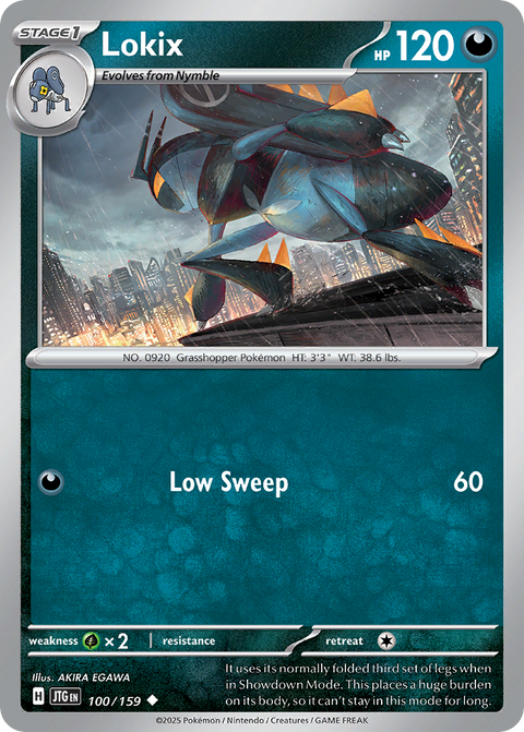 Lokix 100 Journey Together Pokémon card