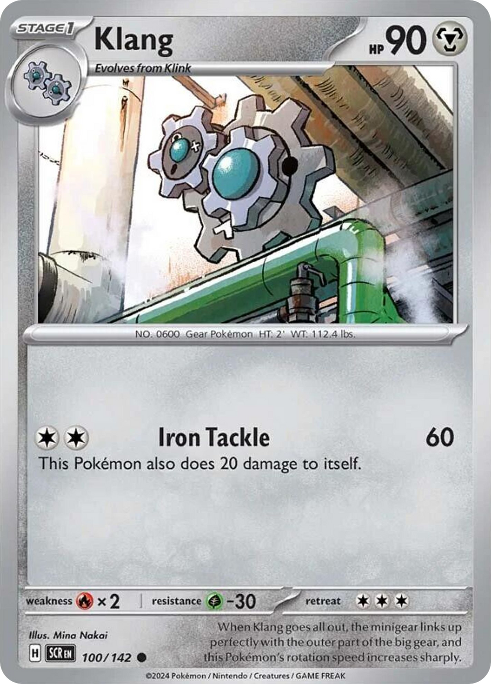 Klang 100 Stellar Crown Pokémon card