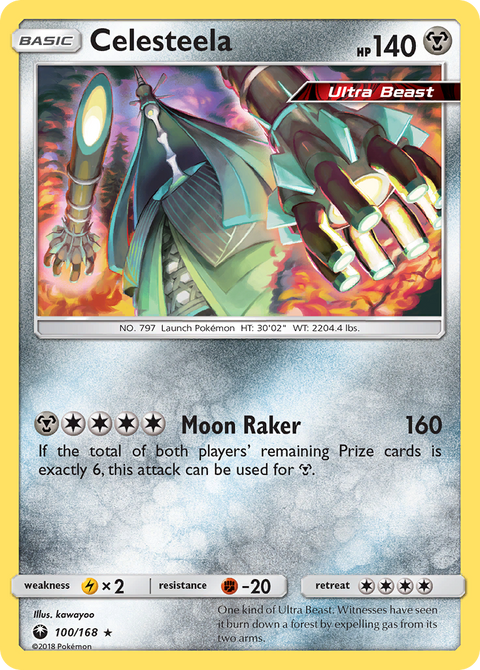 Celesteela 100 Celestial Storm Pokémon card