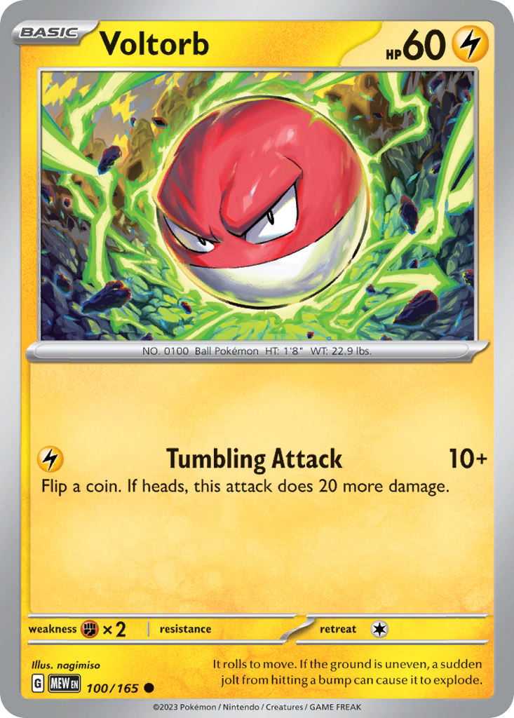 Voltorb 100 151 Pokémon card