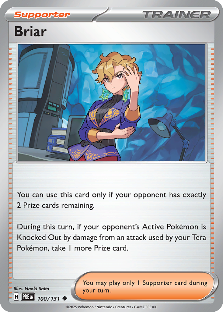 Briar 100 Prismatic Evolutions Pokémon card