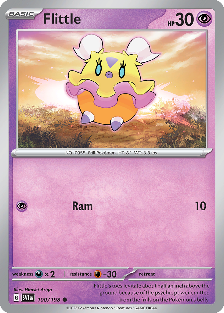 Flittle 100 Scarlet & Violet Pokémon card