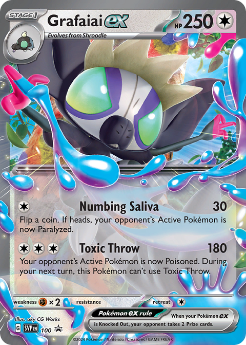 Grafaiai ex 100 Scarlet & Violet Black Star Promos Pokémon card
