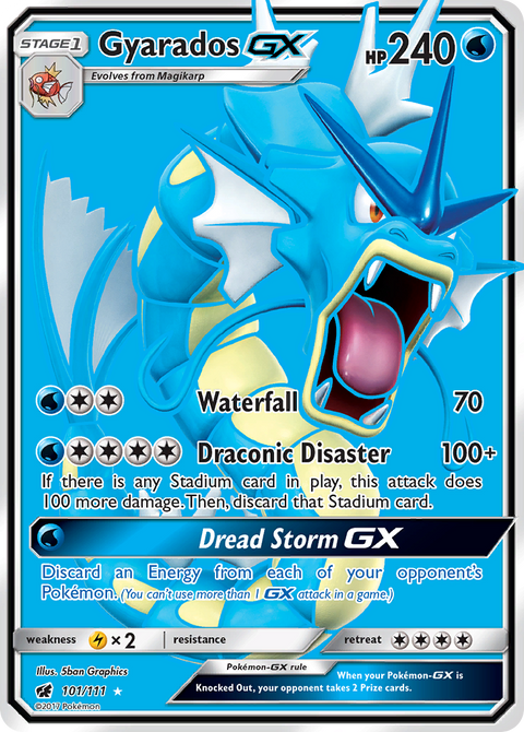 Gyarados-GX 101 Crimson Invasion Pokémon card