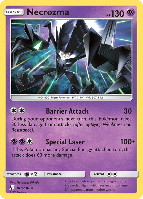 Necrozma 101 Unified Minds Pokémon card