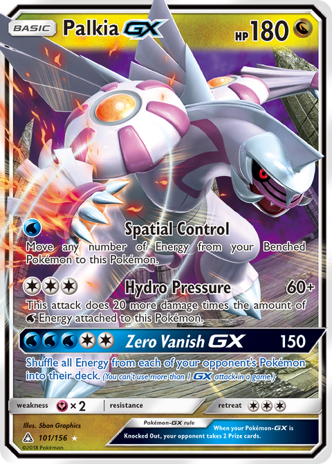 Palkia-GX 101 Ultra Prism Pokémon card