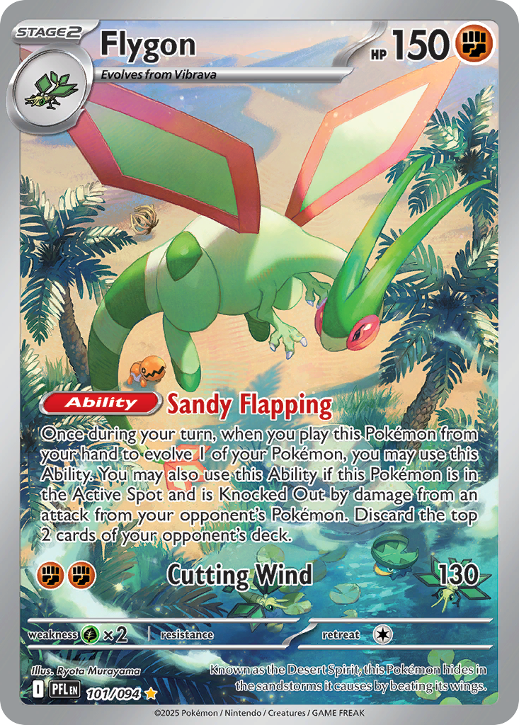 Flygon 101 Phantasmal Flames Pokémon card