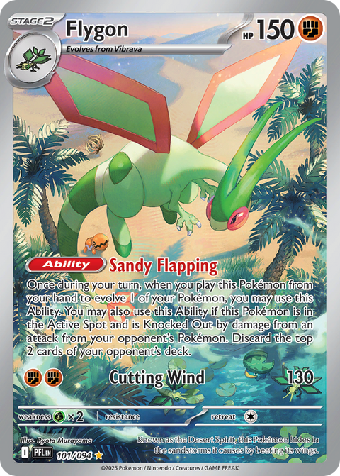 Flygon 101 Phantasmal Flames Pokémon card