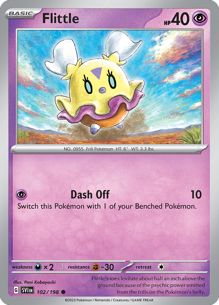 Flittle 102 Scarlet & Violet Pokémon card