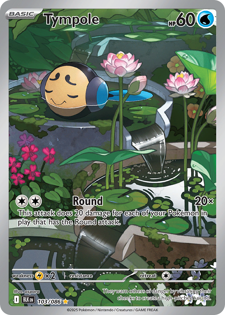 Tympole 103 Black Bolt Pokémon card