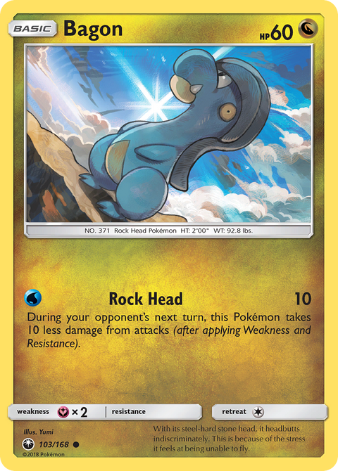 Bagon 103 Celestial Storm Pokémon card