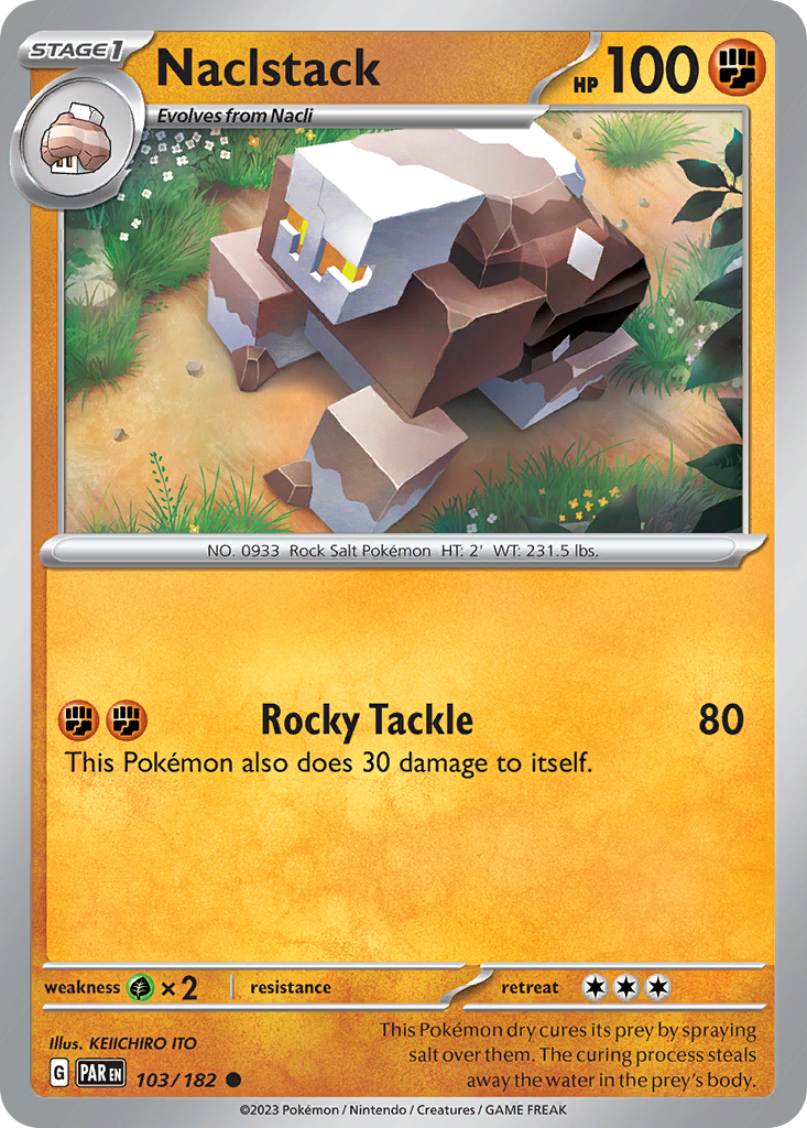 Naclstack 103 Paradox Rift Pokémon card