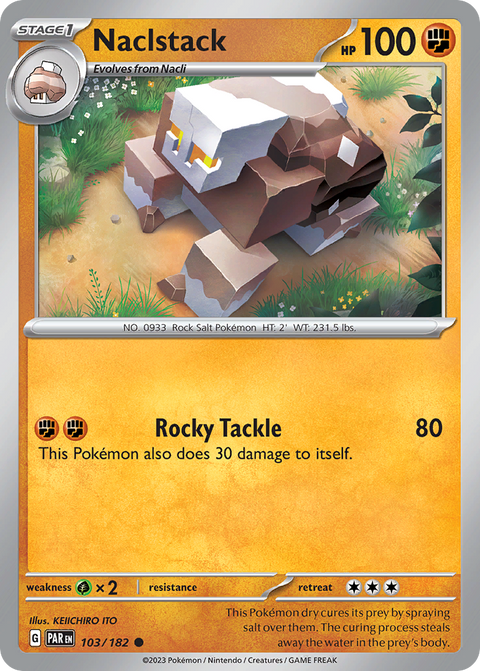 Naclstack 103 Paradox Rift Pokémon card