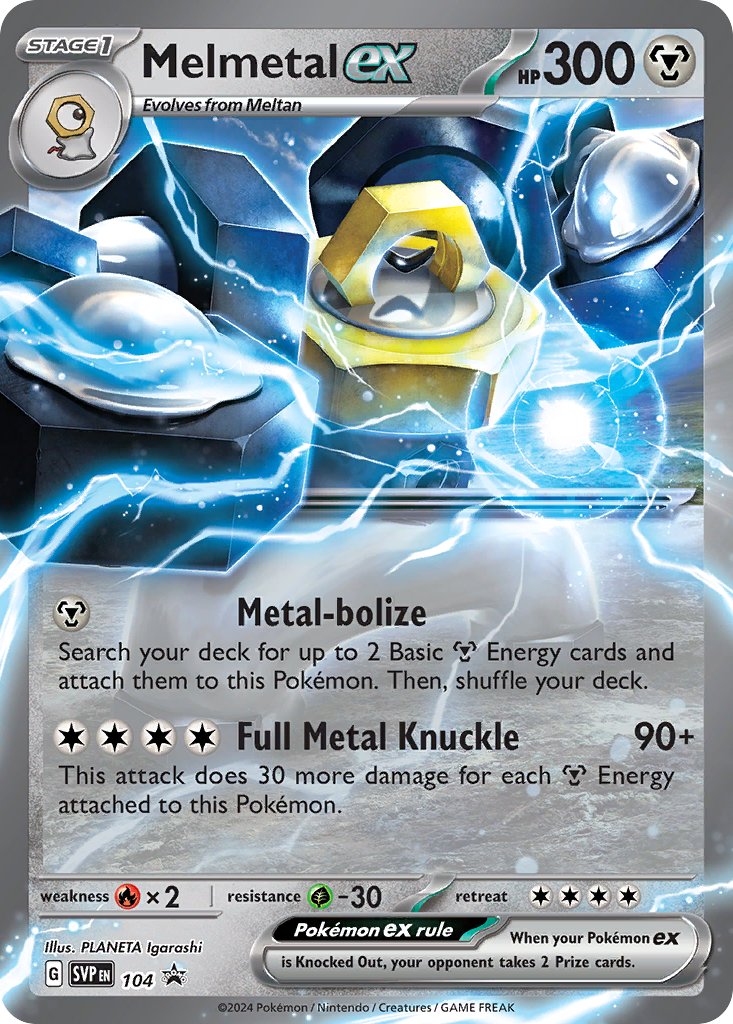 Melmetal ex 104 Scarlet & Violet Black Star Promos Pokémon card