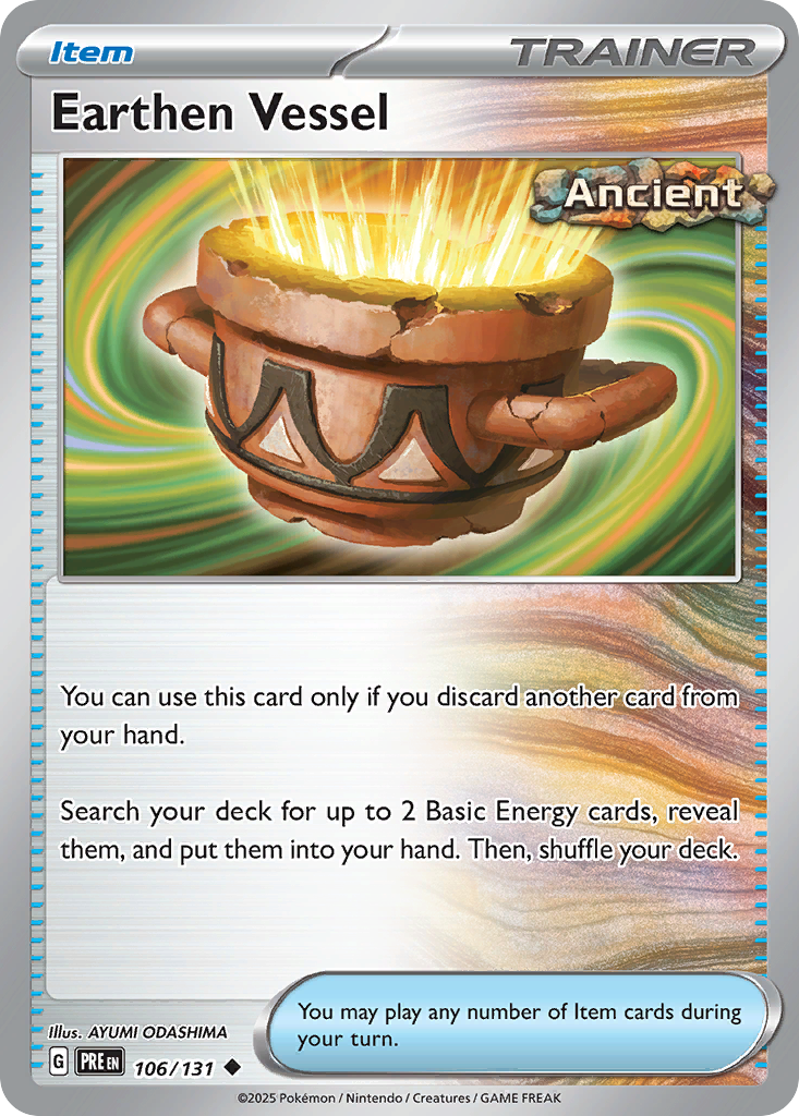 Earthen Vessel 106 Prismatic Evolutions Pokémon card