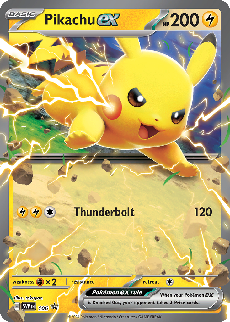 Pikachu ex 106 Scarlet & Violet Black Star Promos Pokémon card