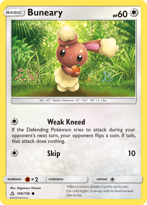 Buneary 106 Ultra Prism Pokémon card
