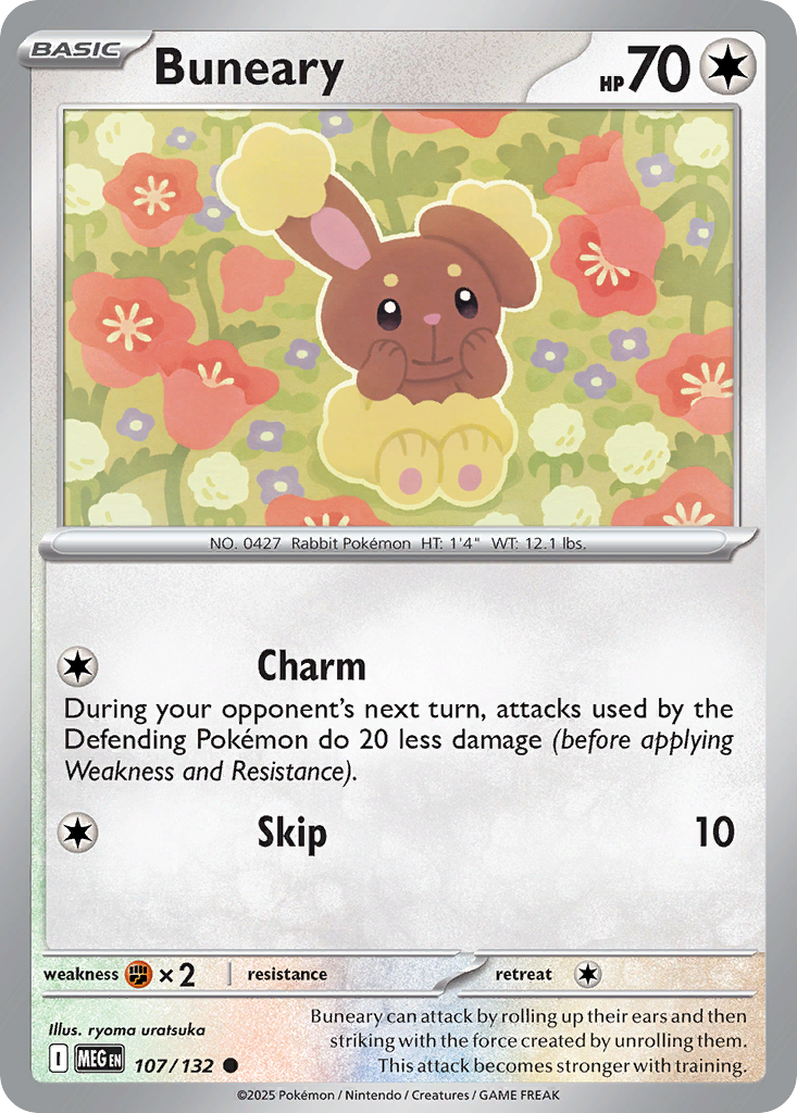 Buneary 107 Mega Evolution Pokémon card
