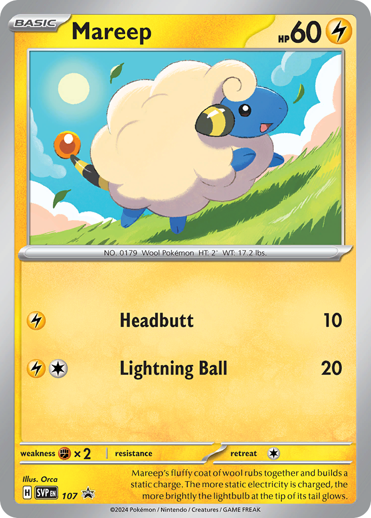 Mareep 107 Scarlet & Violet Black Star Promos Pokémon card