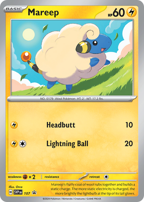 Mareep 107 Scarlet & Violet Black Star Promos Pokémon card