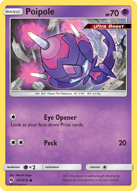 Poipole 107 Lost Thunder Pokémon card