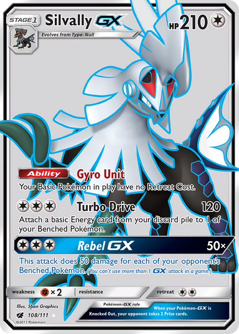 Silvally-GX 108 Crimson Invasion Pokémon card