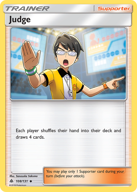 Judge 108 Forbidden Light Pokémon card