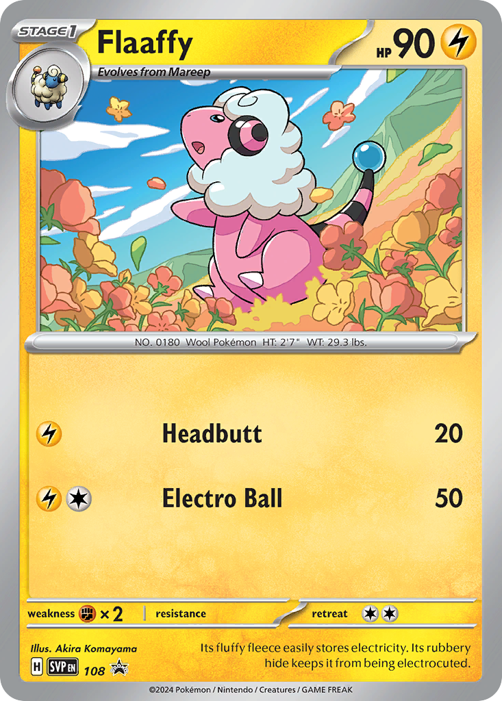 Flaaffy 108 Scarlet & Violet Black Star Promos Pokémon card