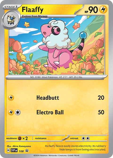 Flaaffy 108 Scarlet & Violet Black Star Promos Pokémon card