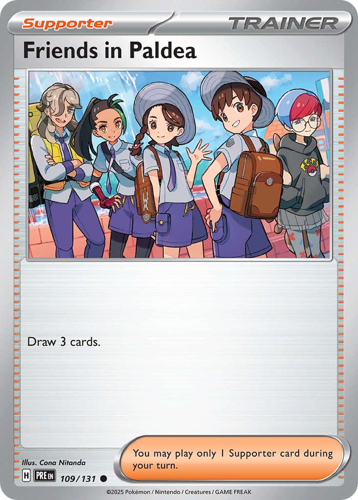Friends in Paldea 109 Prismatic Evolutions Pokémon card