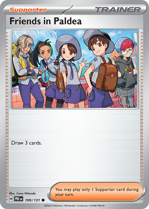Friends in Paldea 109 Prismatic Evolutions Pokémon card
