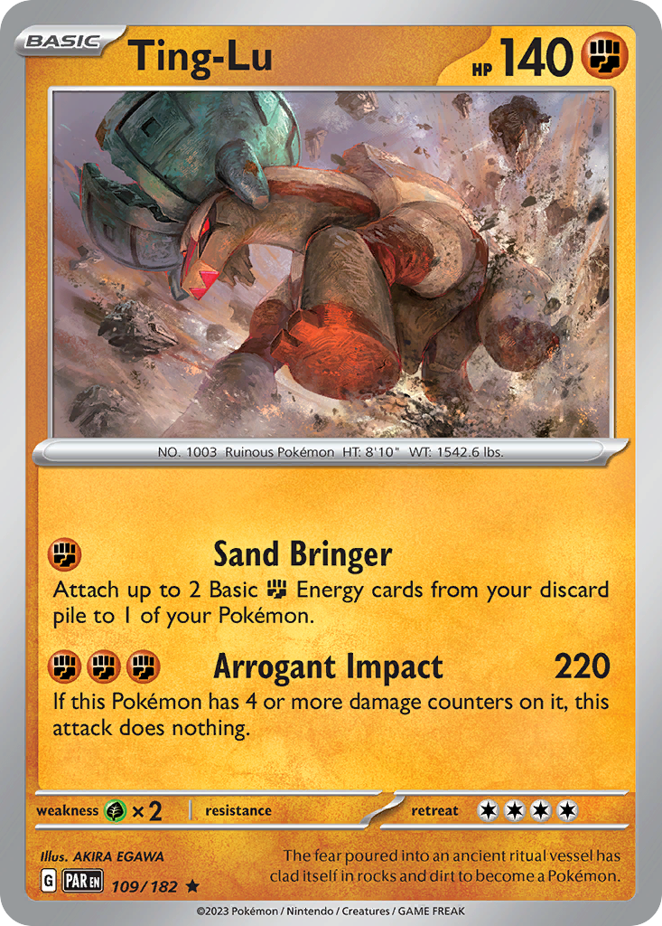 Ting-Lu 109 Paradox Rift Pokémon card