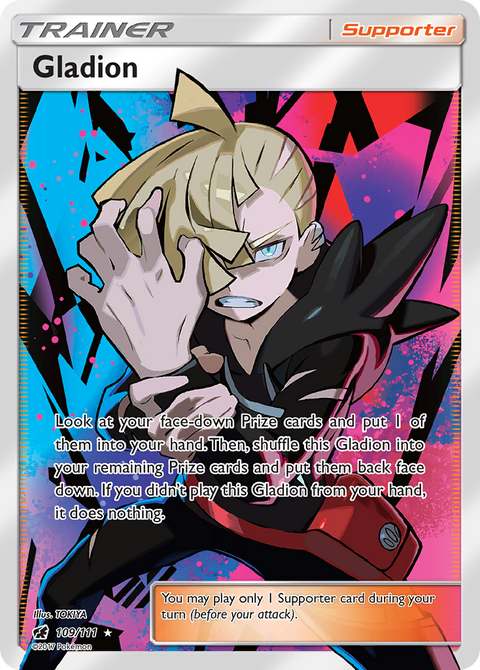 Gladion 109 Crimson Invasion Pokémon card