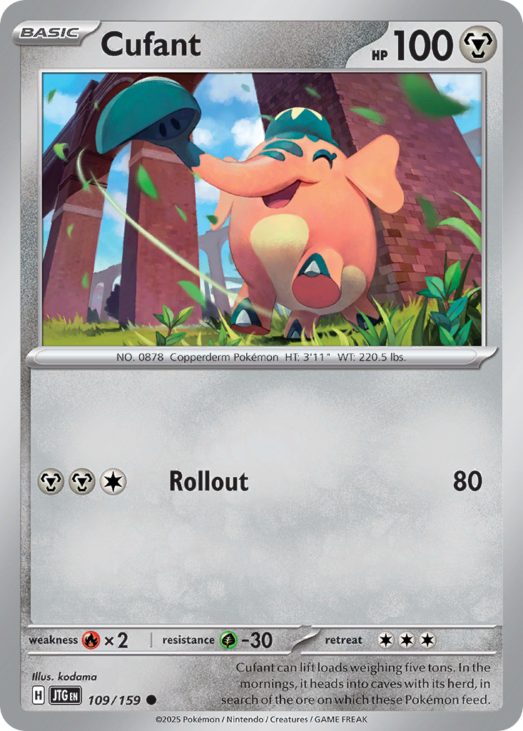 Cufant 109 Journey Together Pokémon card