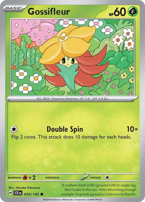 Gossifleur 10 Stellar Crown Pokémon card