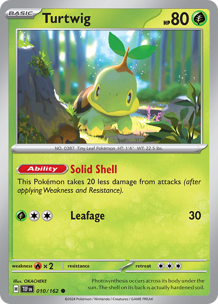 Turtwig 10 Temporal Forces Pokémon card