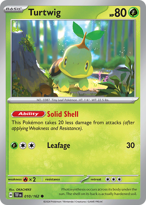 Turtwig 10 Temporal Forces Pokémon card