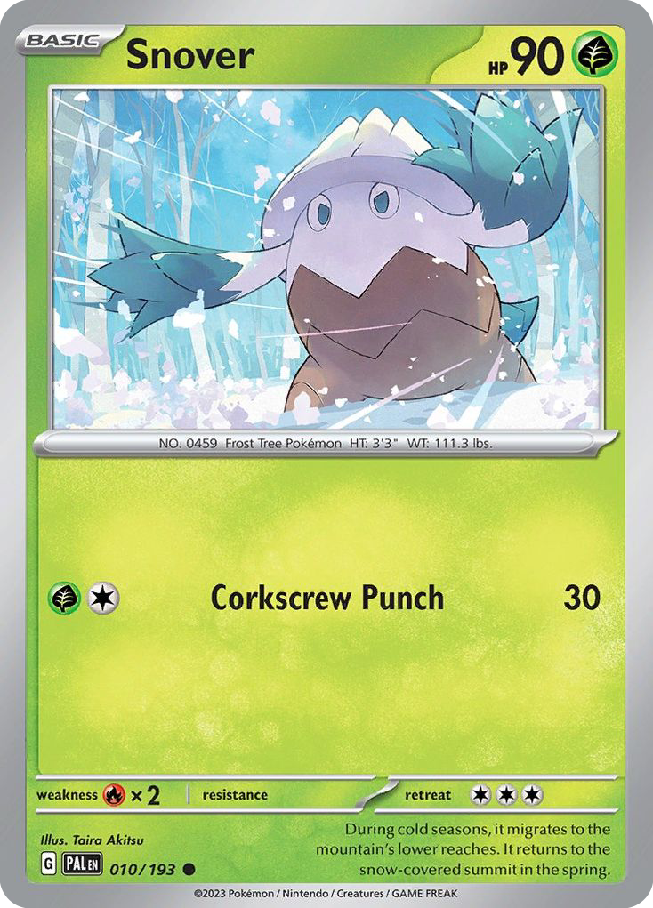 Snover 10 Paldea Evolved Pokémon card