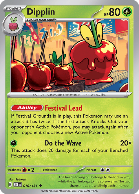 Dipplin 10 Prismatic Evolutions Pokémon card