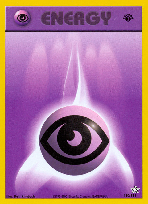 Psychic Energy 110 Neo Genesis Pokémon card