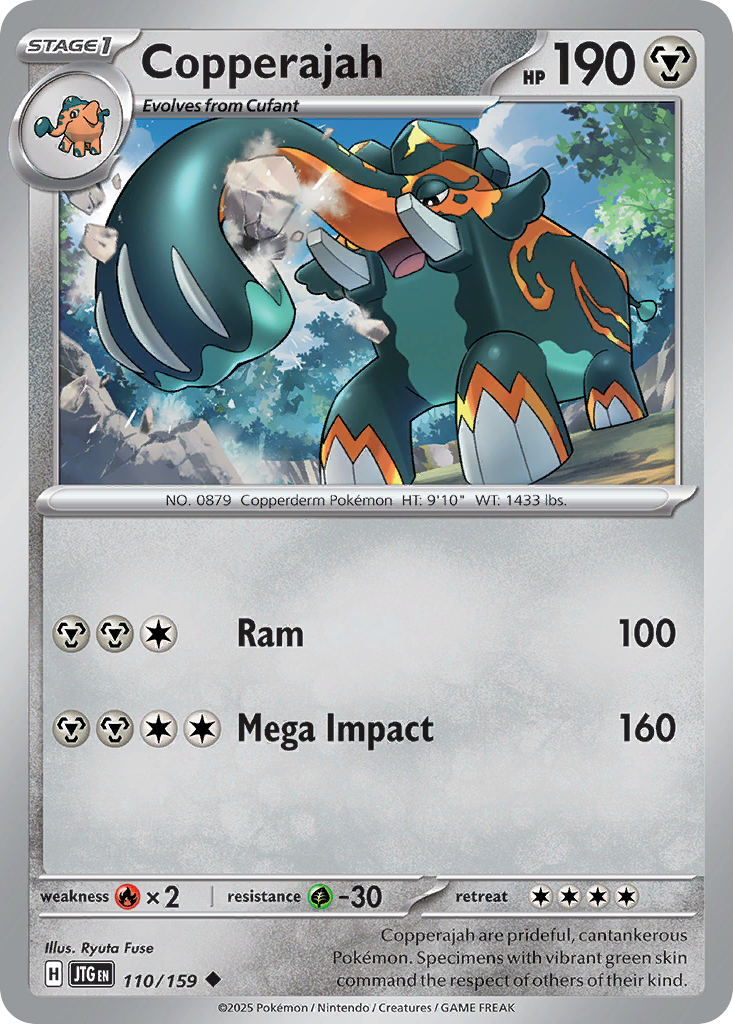 Copperajah 110 Journey Together Pokémon card