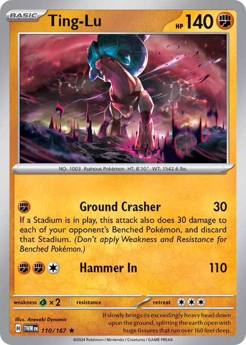 Ting-Lu 110 Twilight Masquerade Pokémon card
