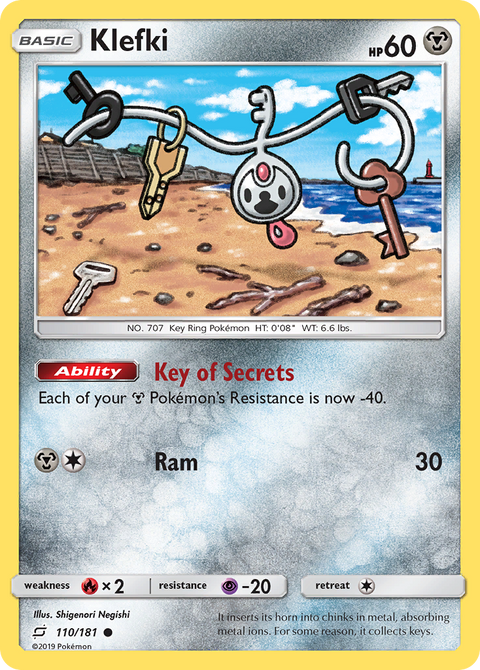 Klefki 110 Team Up Pokémon card