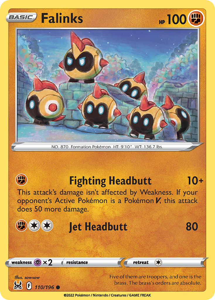 Falinks 110 Lost Origin Pokémon card