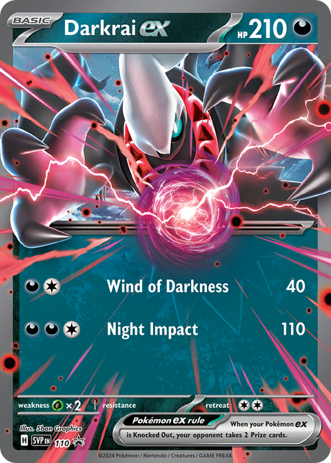 Darkrai ex 110 Scarlet & Violet Black Star Promos Pokémon card