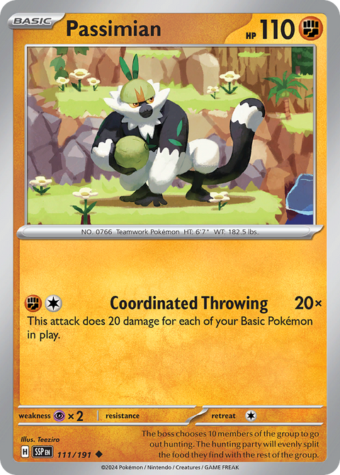 Passimian 111 Surging Sparks Pokémon card