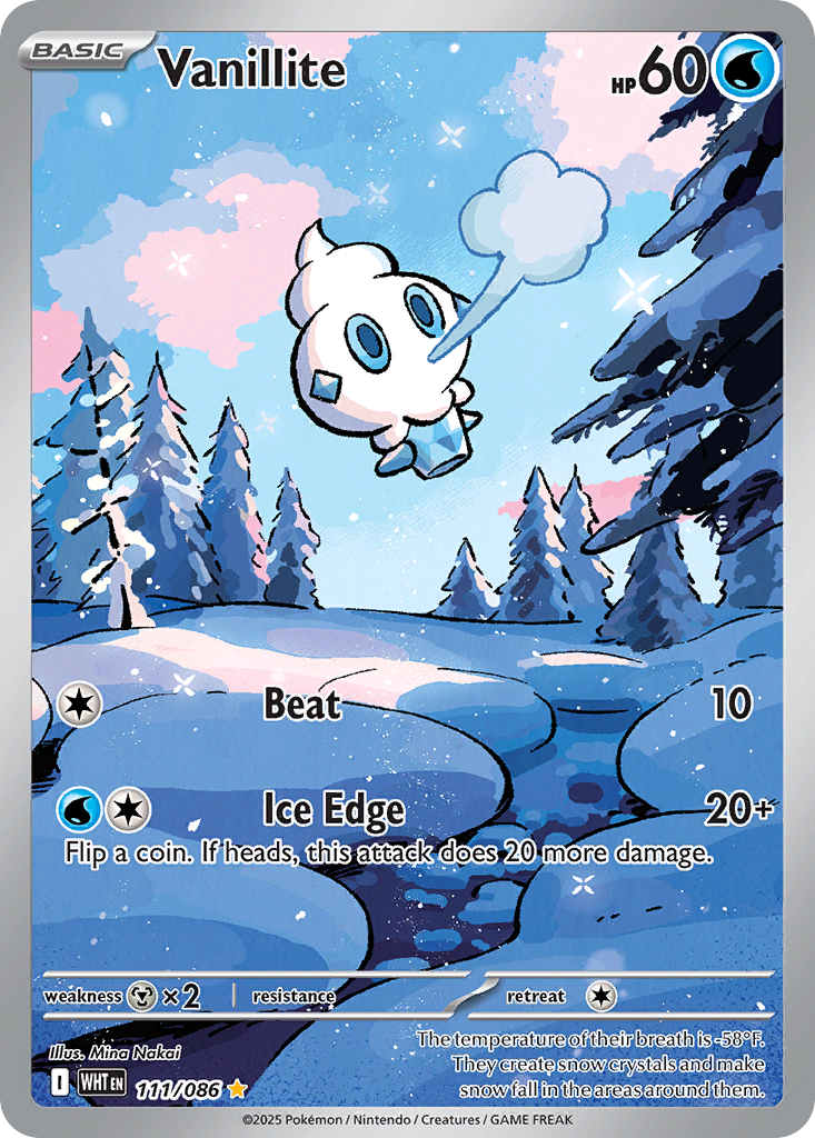 Vanillite 111 White Flare Pokémon card