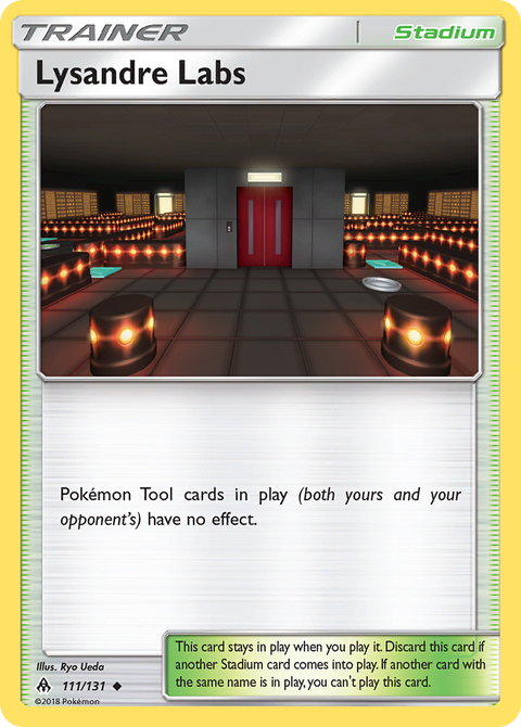 Lysandre Labs 111 Forbidden Light Pokémon card