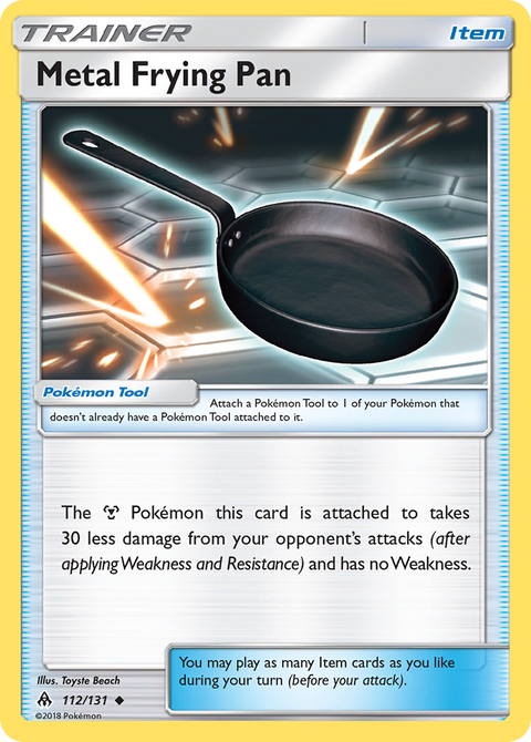 Metal Frying Pan 112 Forbidden Light Pokémon card