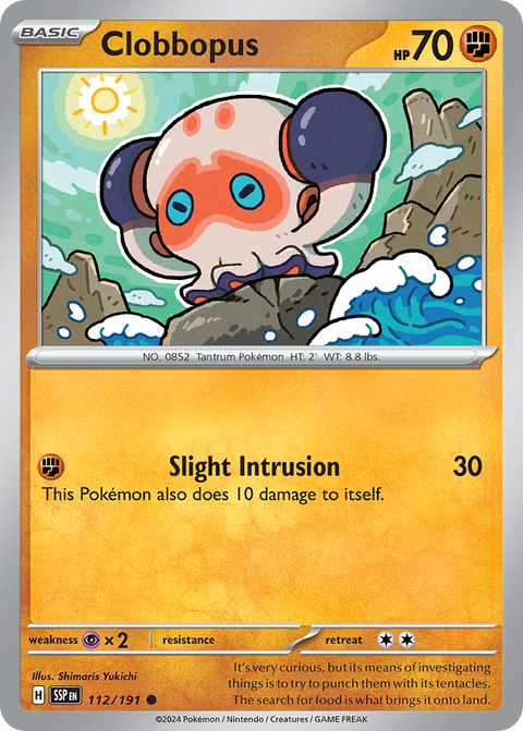 Clobbopus 112 Surging Sparks Pokémon card